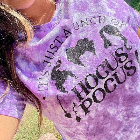 hocus pocus max tie dye shirt